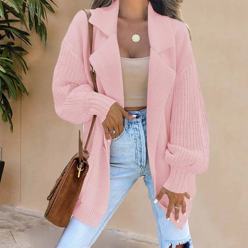 Casual Solid Colour Cardigan