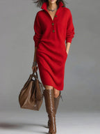 Helena | Ribbed Midi Dress