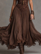 Ophelia | Lace Corset Maxi Dress for Women