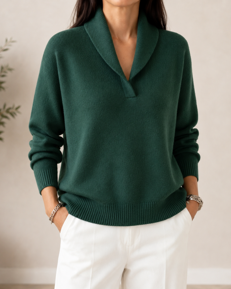 Clarissa | The Forgiving-Fit V-Neck Jumper