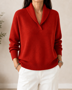 Clarissa | The Forgiving-Fit V-Neck Jumper