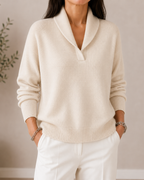 Clarissa | The Forgiving-Fit V-Neck Jumper
