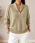 Clarissa | The Forgiving-Fit V-Neck Jumper