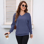 Daisy | Oversized V-Neck Sweatshirt 🍂