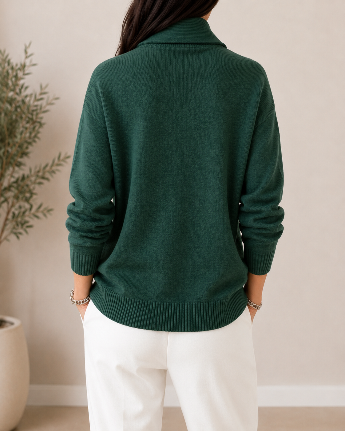 Clarissa | The Forgiving-Fit V-Neck Jumper