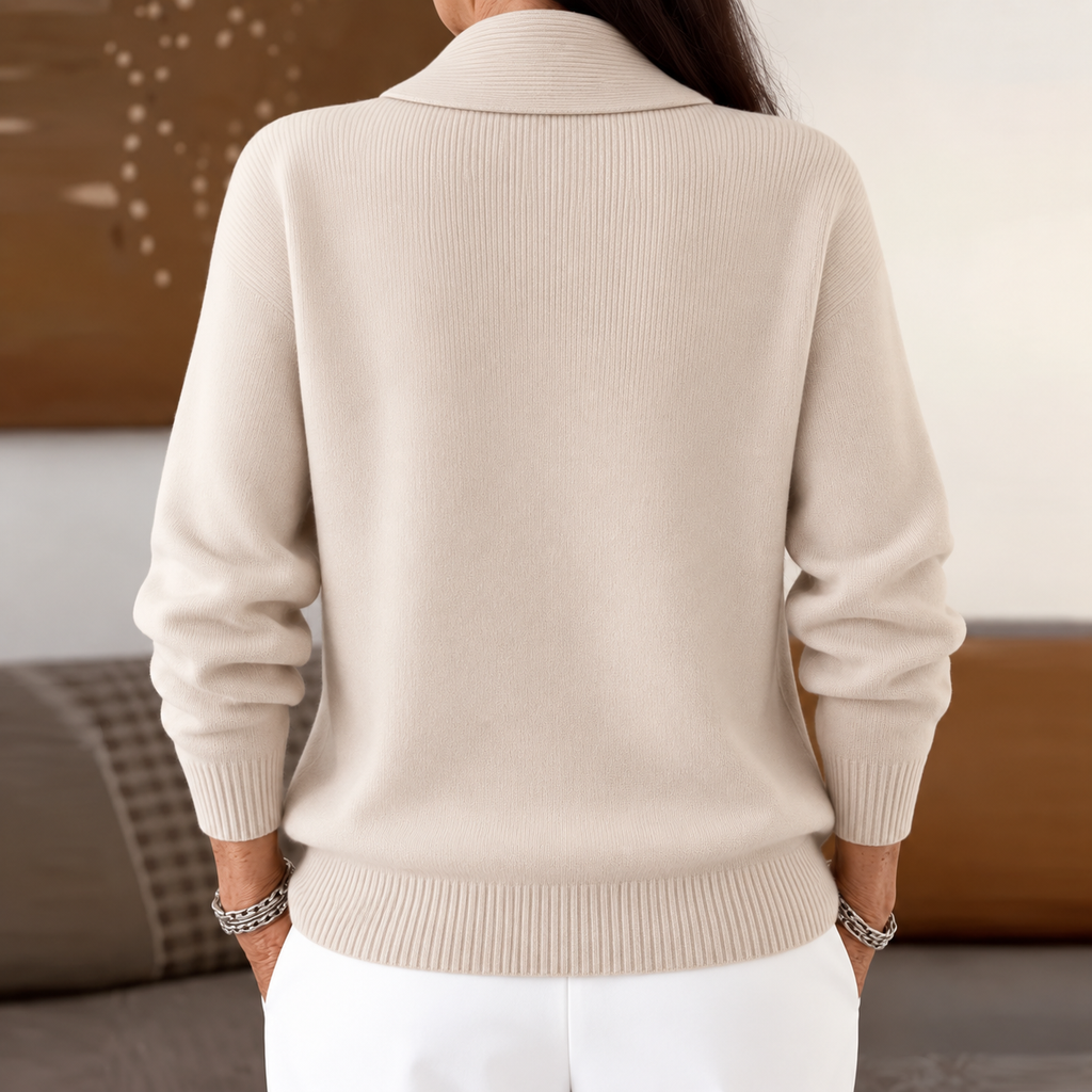 Clarissa | The Forgiving-Fit V-Neck Jumper