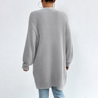 Casual Solid Colour Knitted Cardigan
