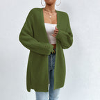 Casual Solid Colour Knitted Cardigan