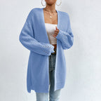 Casual Solid Colour Knitted Cardigan
