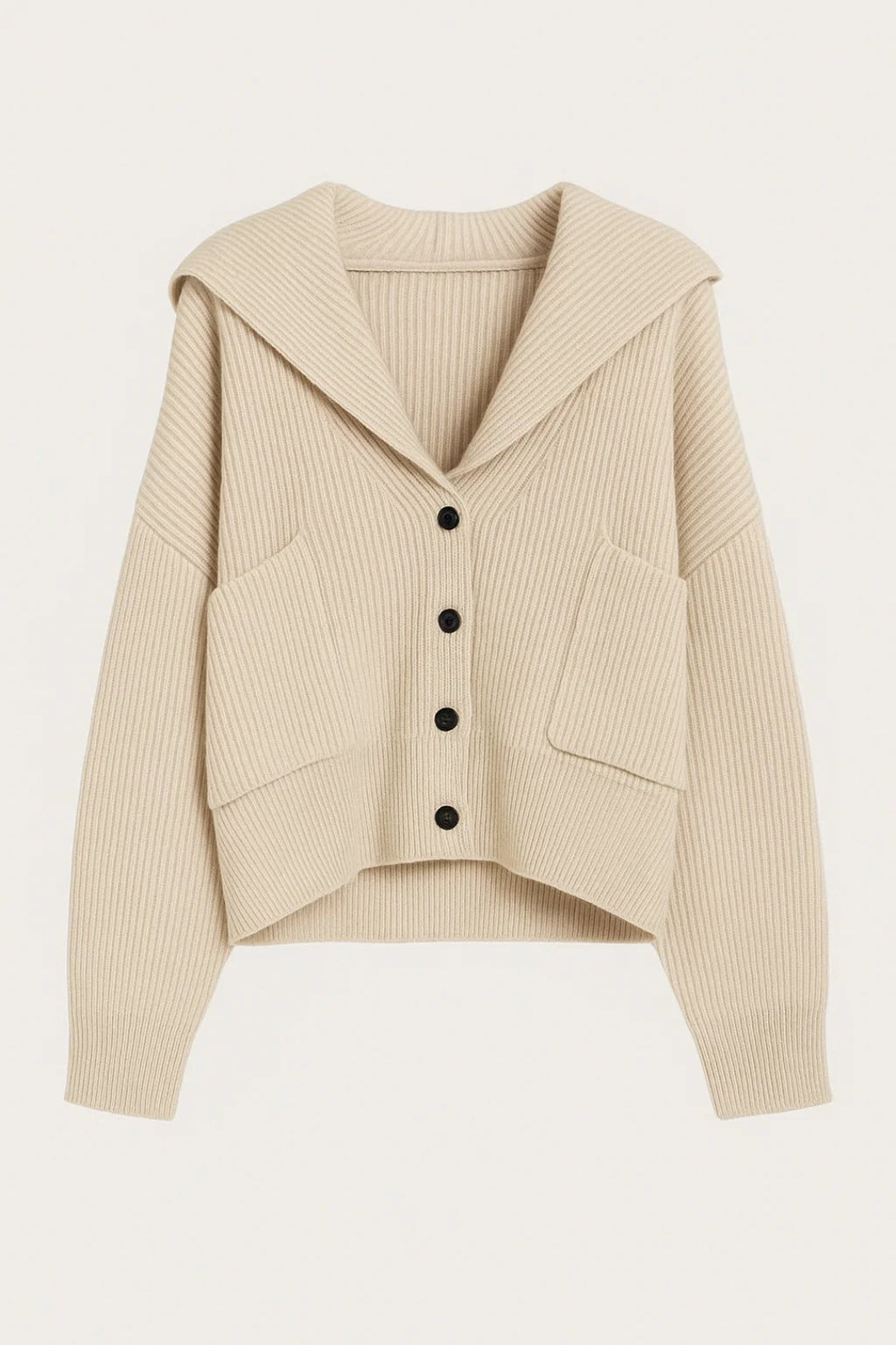 ELANORA | DEEP V-NECK KNIT CARDIGAN