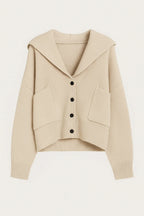 ELANORA | DEEP V-NECK KNIT CARDIGAN