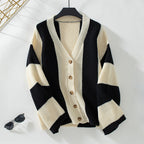 Casual Striped Knitted Cardigan