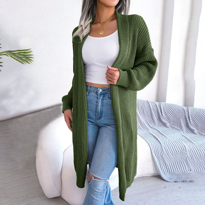 Casual Solid Colour Cardigan