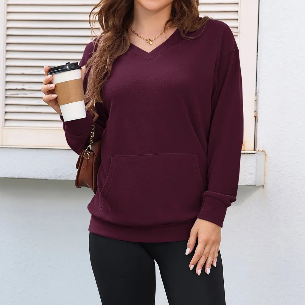 Daisy | Oversized V-Neck Sweatshirt 🍂