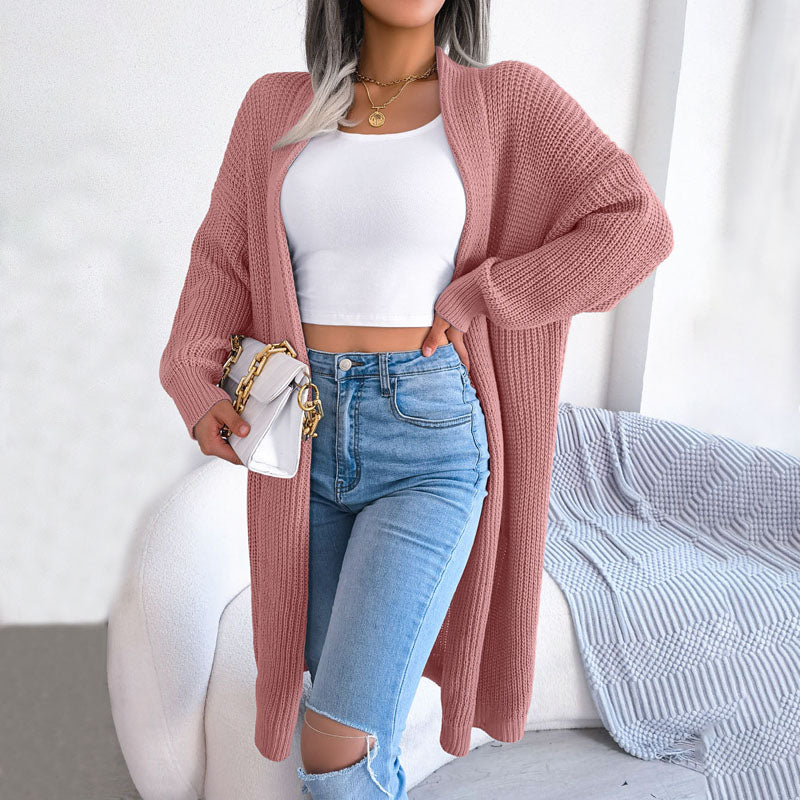 Casual Solid Colour Cardigan