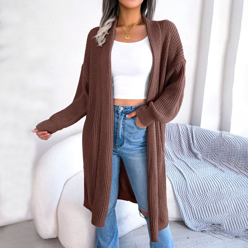 Casual Solid Colour Cardigan