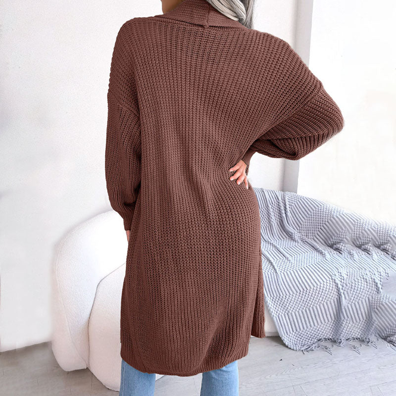 Casual Solid Colour Cardigan