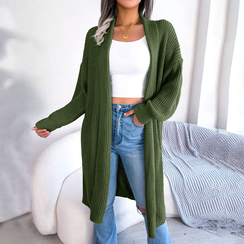 Casual Solid Colour Cardigan