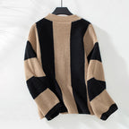 Casual Striped Knitted Cardigan