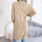Casual Solid Colour Cardigan