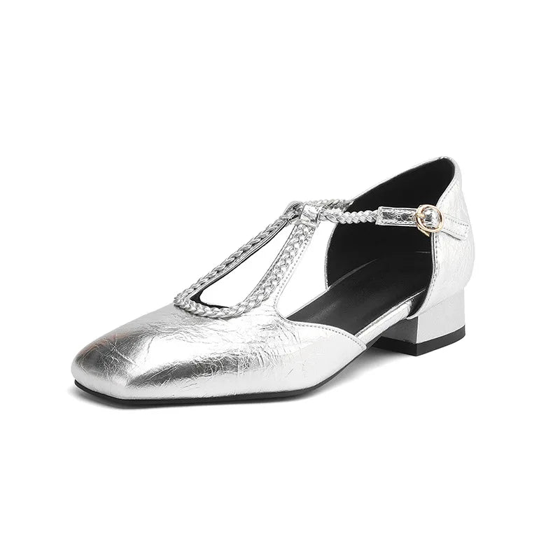 Estelle | Retro Leather Flats