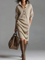 Helena | Ribbed Midi Dress