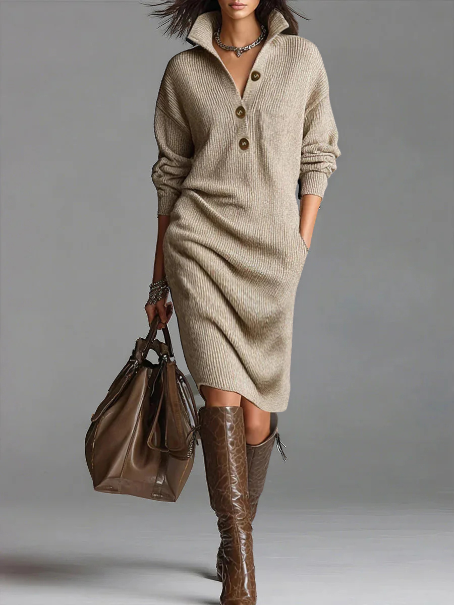 Helena | Ribbed Midi Dress