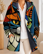 Cynthia | Artistic Hooded Cardigan