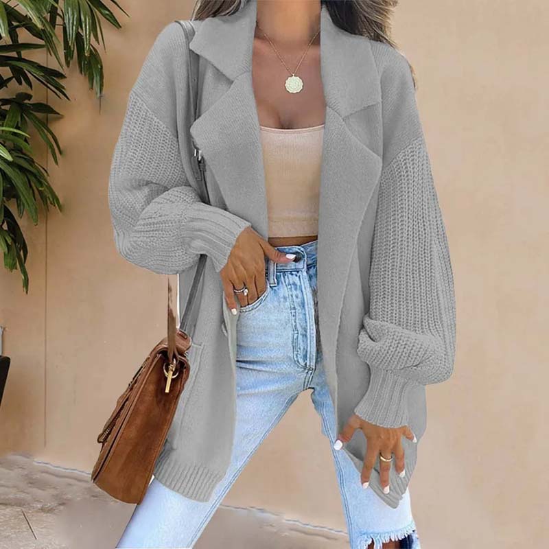 Casual Solid Colour Cardigan