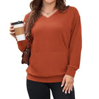Daisy | Oversized V-Neck Sweatshirt 🍂