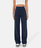 High waist casual elastic pants