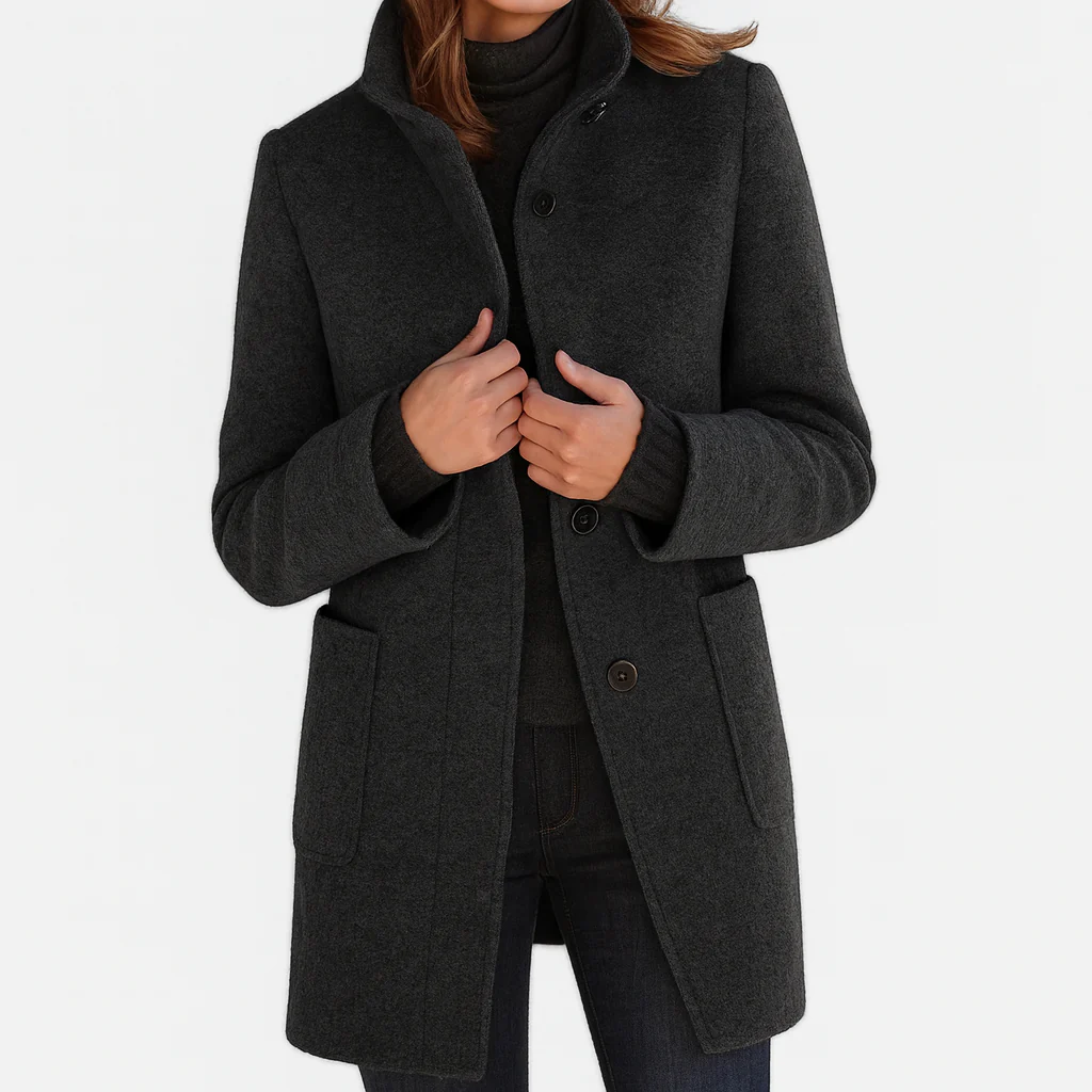 Louisa | Classic Everyday Button Coat