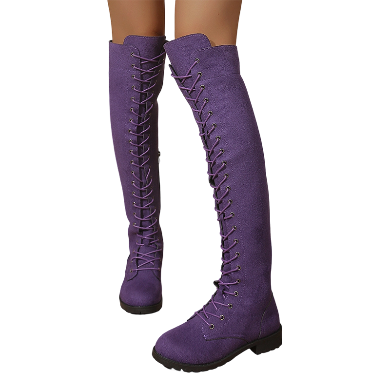 Women's High Lace-Up Over-the-Knee Boots【FREE SHIPPING】
