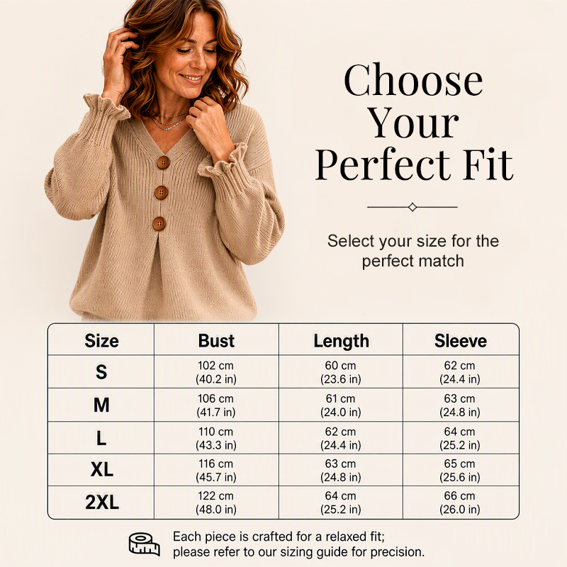 Amelie | Soft V-Neck Knit Sweater
