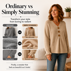 Amelie | Soft V-Neck Knit Sweater