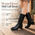 Women's Fleece-Lined Winter Martin Boots