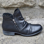📢📢50% off!!! 🎉✨ Stylish, comfortable women's boots with a side zipper, made of PU leather