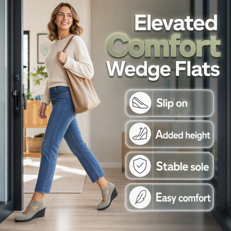 💎Women's Wedge Flats Slip On Comfort Shoes✨